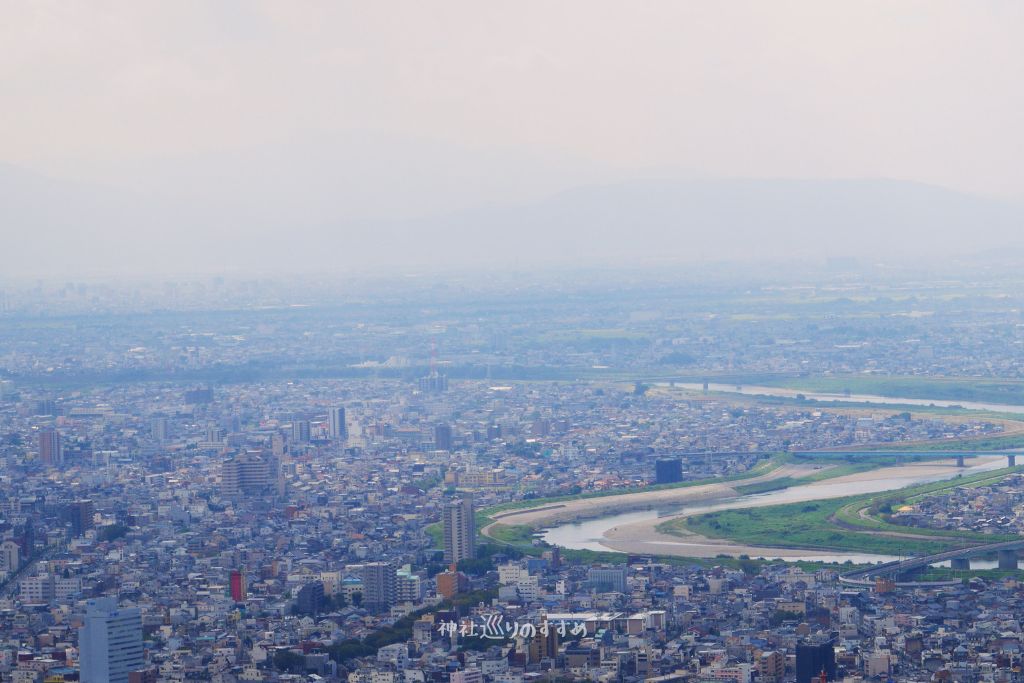金華山展望台からの眺め「長良川」