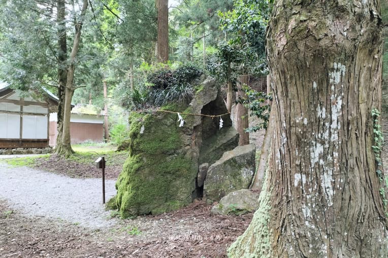 調宮神社磐座後ろ側