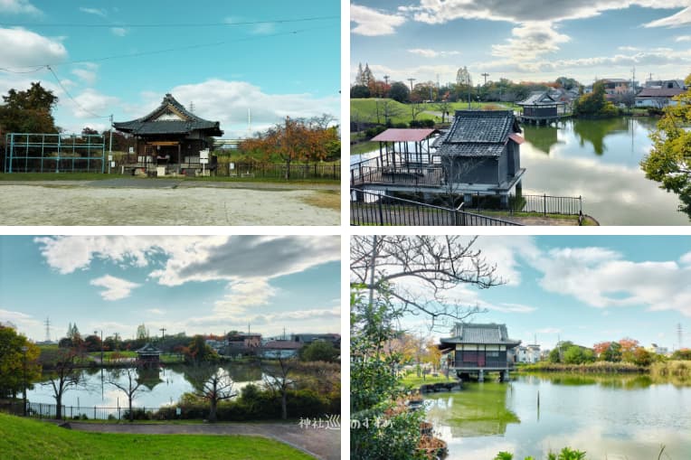 蛇池神社池の周り