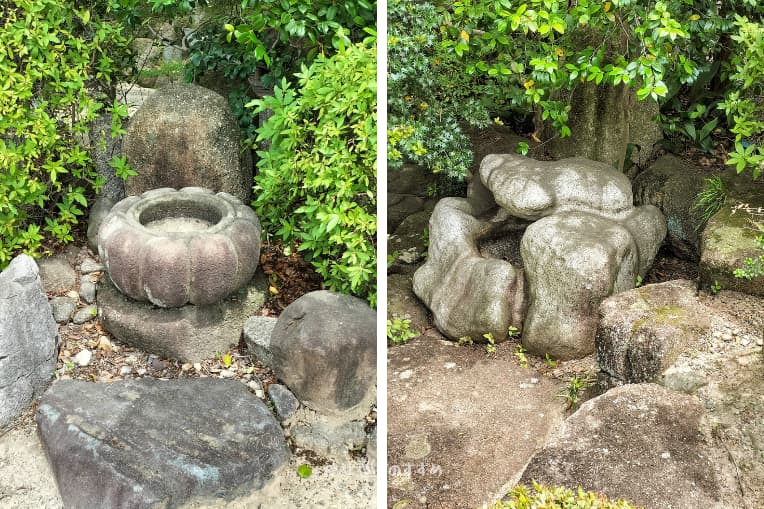 成海神社境内の石